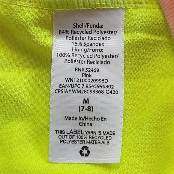 Wonder Nation Girls Sz M 7/8 Unicorn Tankini Bikini 2 Pcs UPF 50+ - Picture 7 of 8